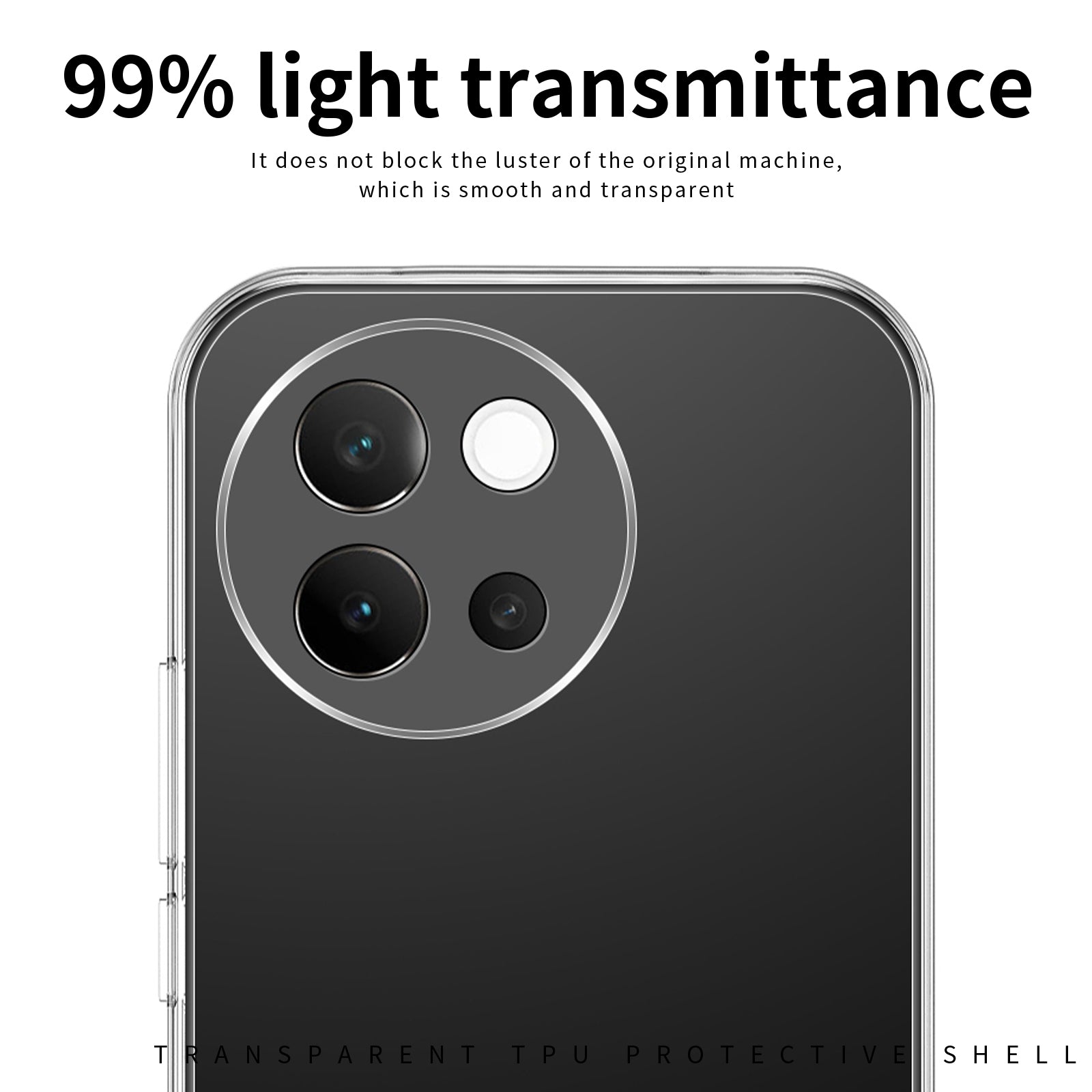 MOFI For vivo V40 Lite 5G Case High Transparency TPU Mobile Phone Cover