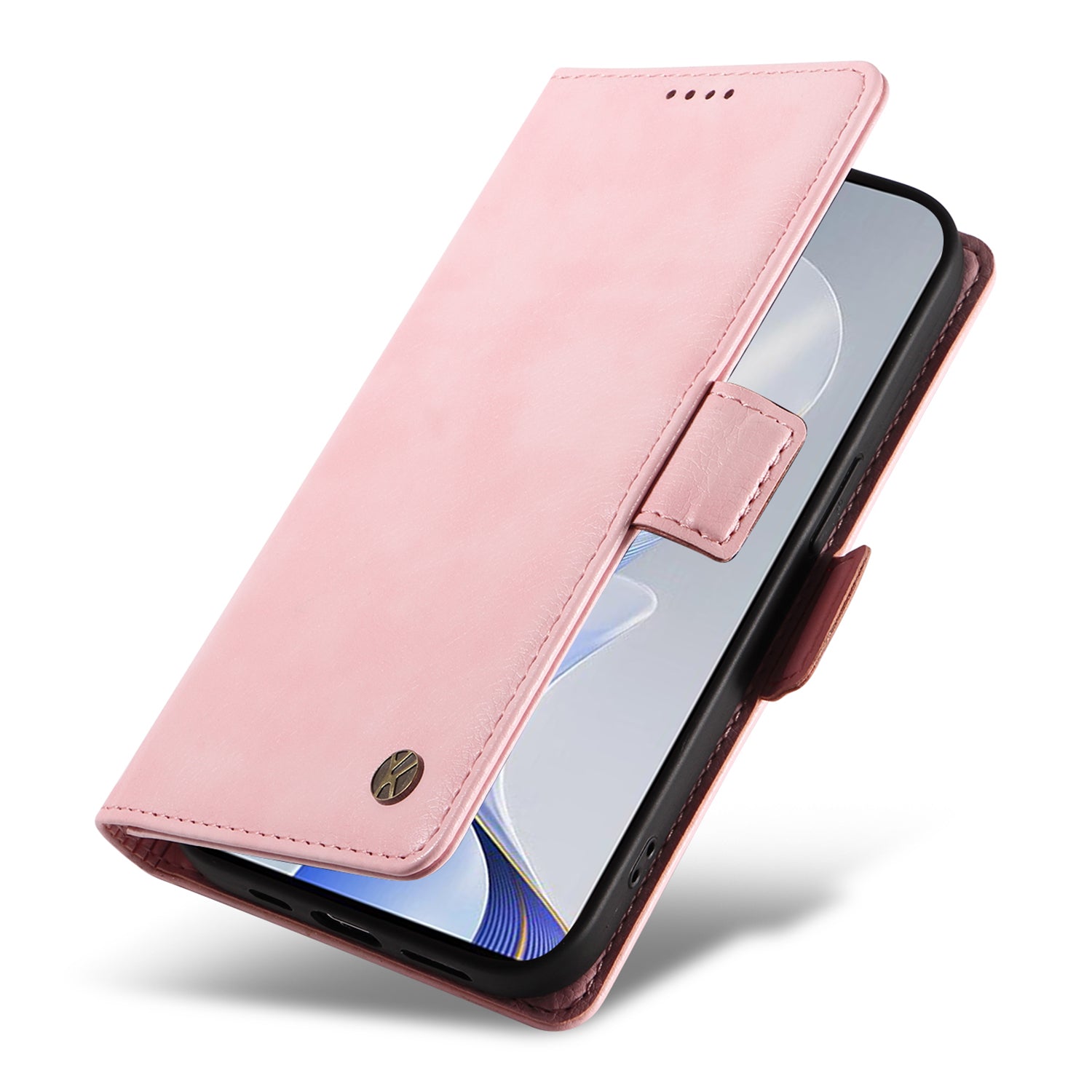 YIKATU YK-007 For vivo V40 5G / S19 5G Case Litchi Texture Leather Flip Phone Cover with Stand - Pink