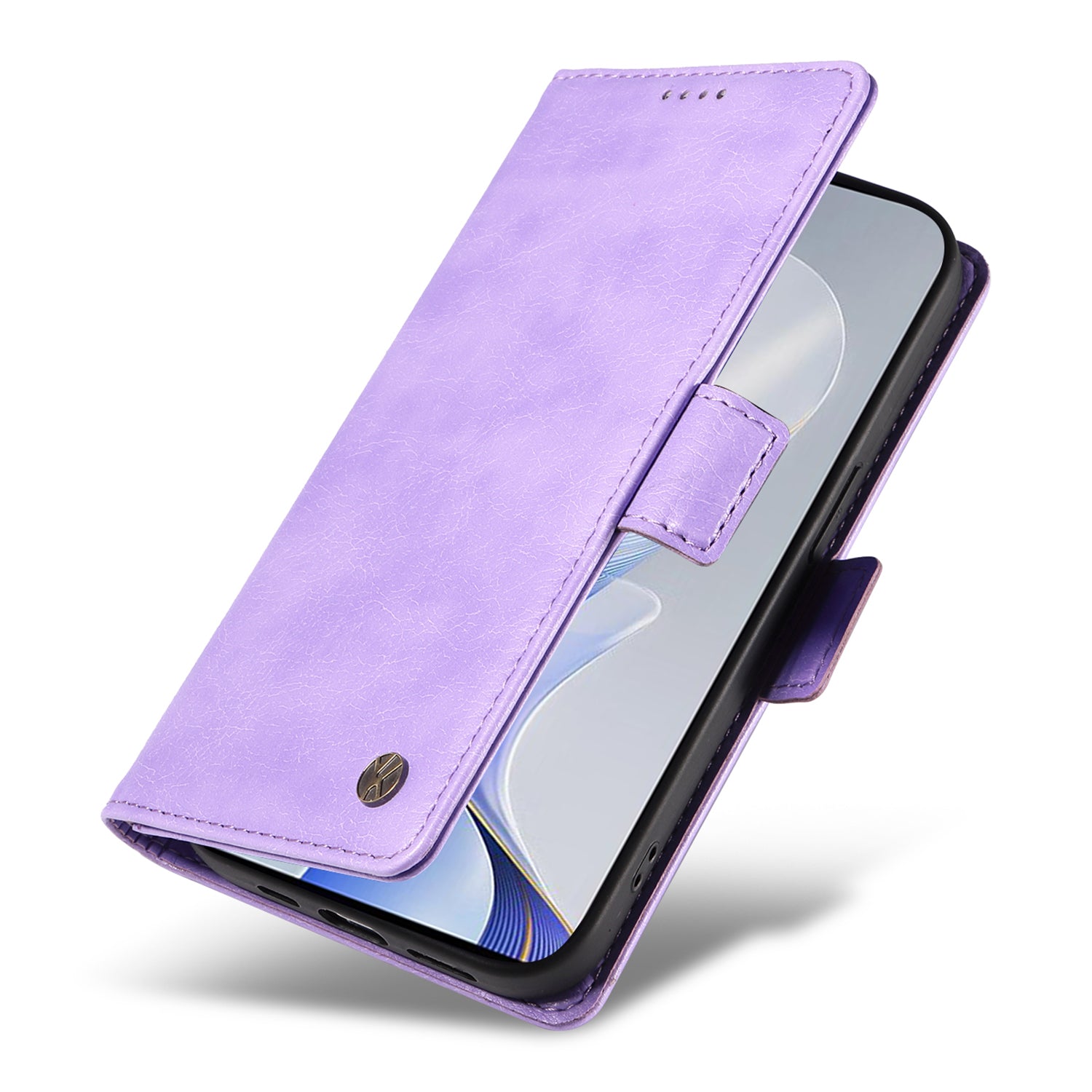 YIKATU YK-007 For vivo V40 5G / S19 5G Case Litchi Texture Leather Flip Phone Cover with Stand - Light Purple