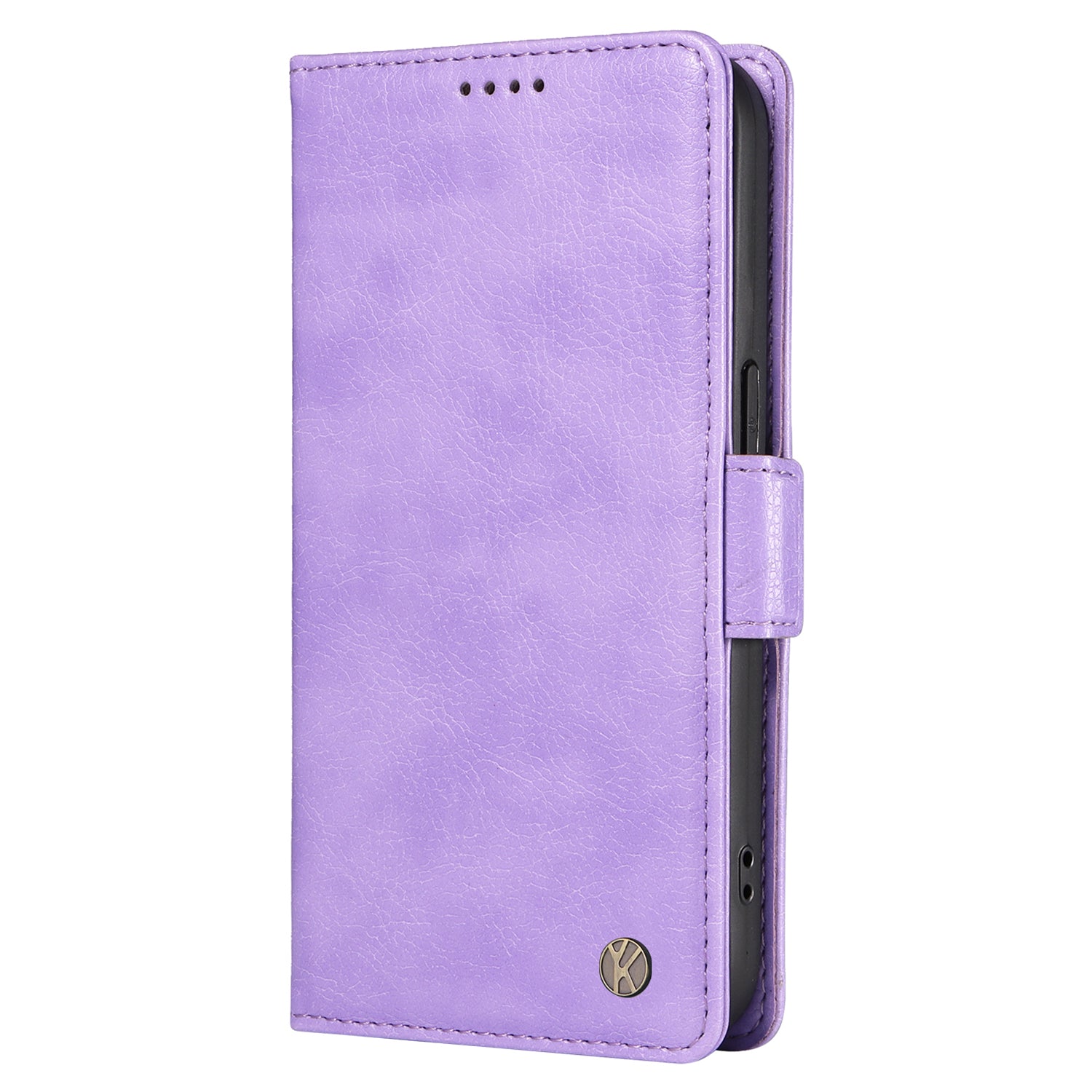 YIKATU YK-007 For vivo V40 5G / S19 5G Case Litchi Texture Leather Flip Phone Cover with Stand - Light Purple