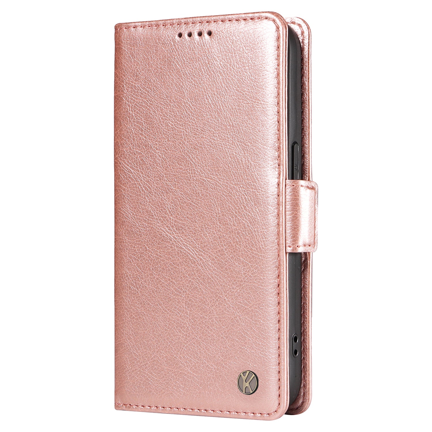 YIKATU YK-007 For vivo V40 5G / S19 5G Case Litchi Texture Leather Flip Phone Cover with Stand - Rose Gold