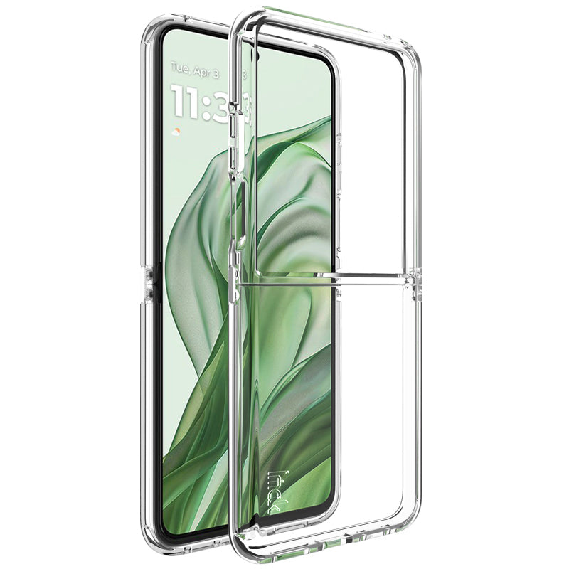 IMAK UX-6 Series for Motorola Razr 50 Ultra 5G / Razr+ 2024 5G Case Clear TPU Airbags Phone Cover