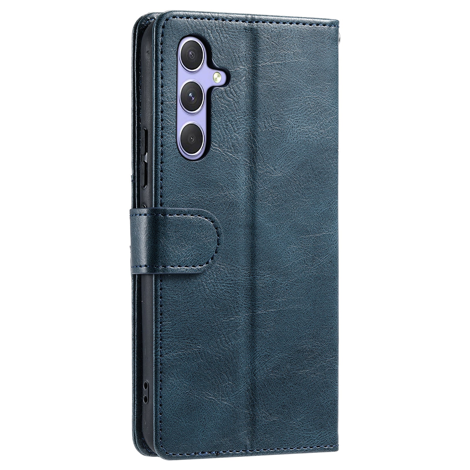 013 Style For Samsung Galaxy A16 5G / A16 4G Case Anti-Fall PU Leather Phone Cover with 6 Card Slots - Blackish Green