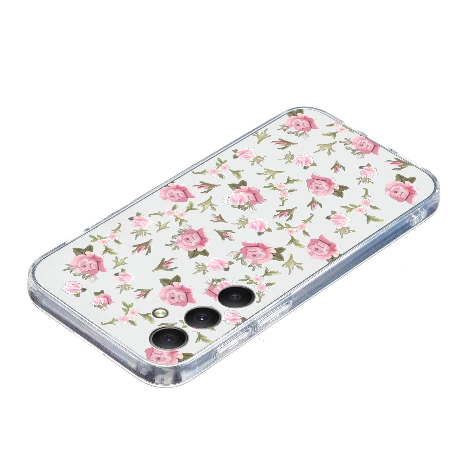 For Samsung Galaxy A16 5G / A16 4G Case Pattern Printing Soft TPU Back Phone Cover - Pink Floral