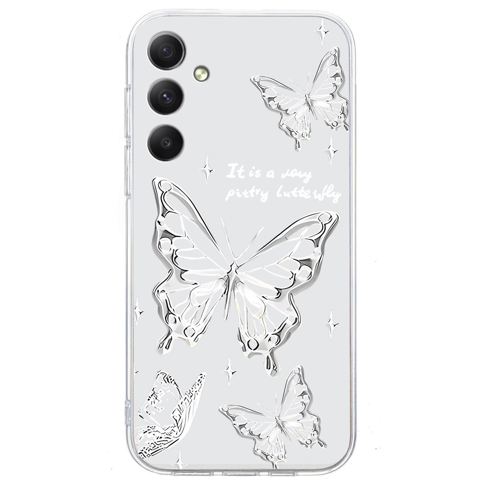 For Samsung Galaxy A16 5G / A16 4G Case Pattern Printing Soft TPU Back Phone Cover - Butterfly