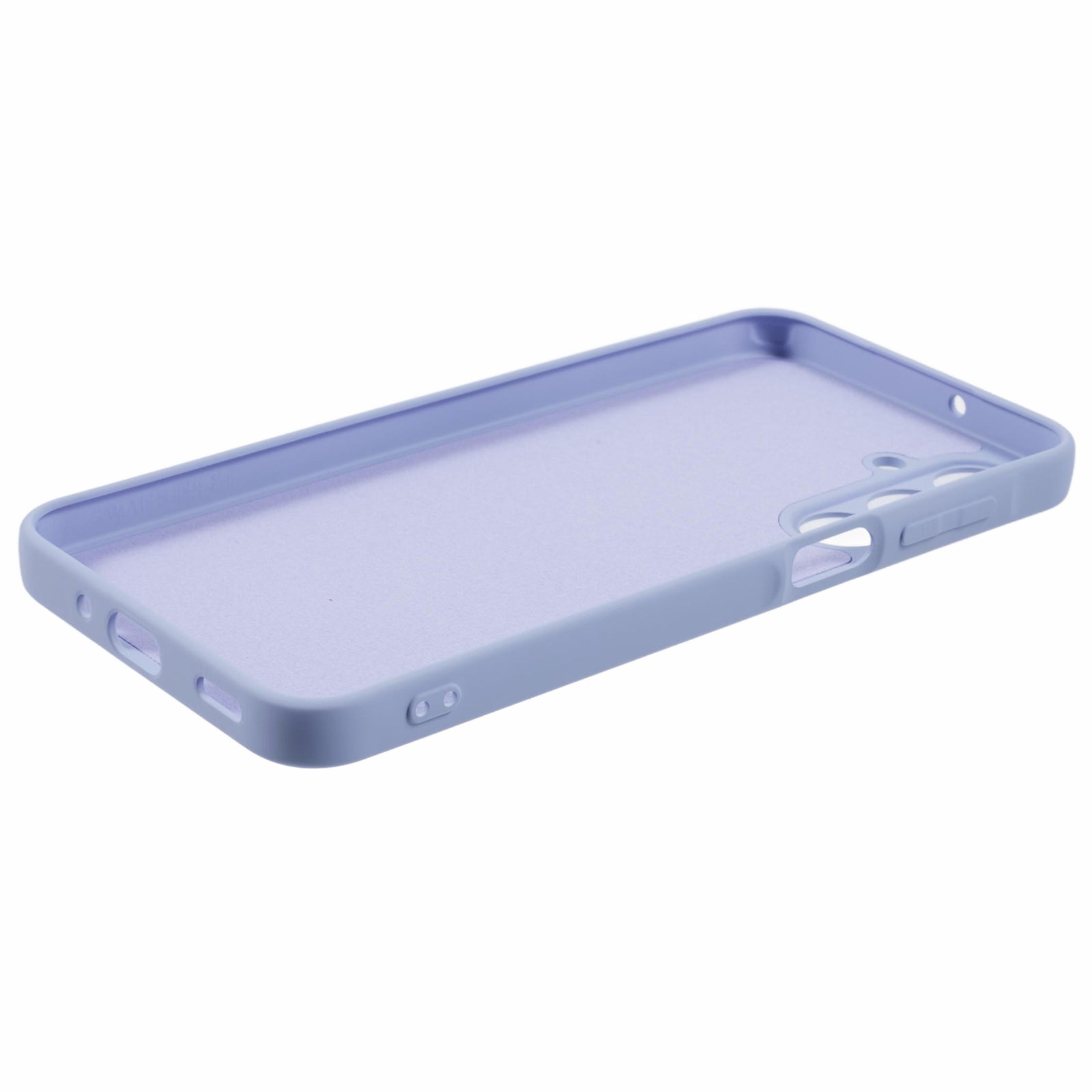 For Samsung Galaxy A16 5G / A16 4G Case TPU Back Soft Anti-Scratch Fiber Lining Phone Cover - Light Purple