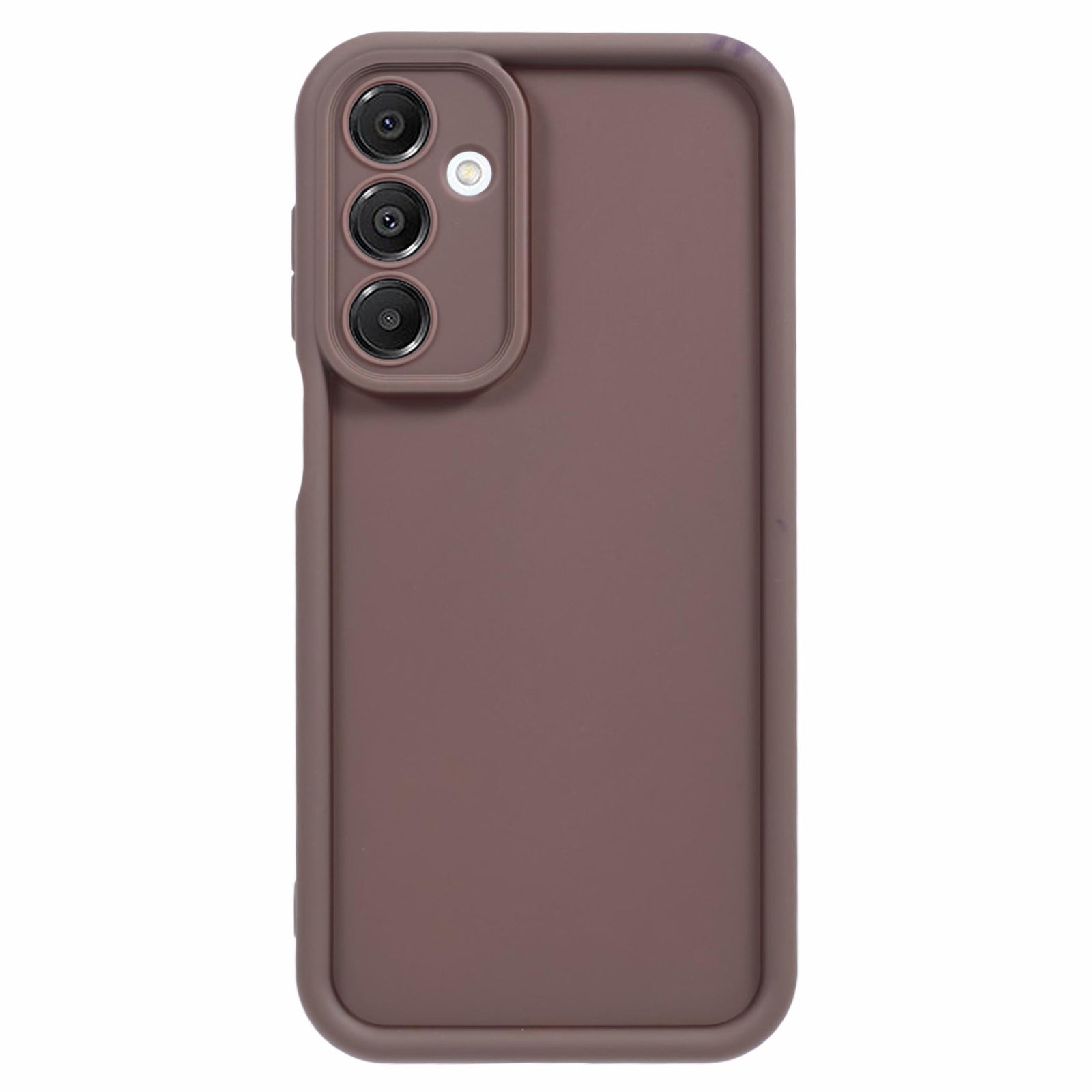 For Samsung Galaxy A16 5G / A16 4G Case Grooved Design TPU Anti-Slip Phone Cover - Brown