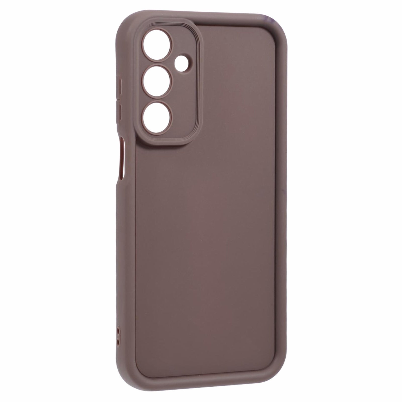 For Samsung Galaxy A16 5G / A16 4G Case Grooved Design TPU Anti-Slip Phone Cover - Brown