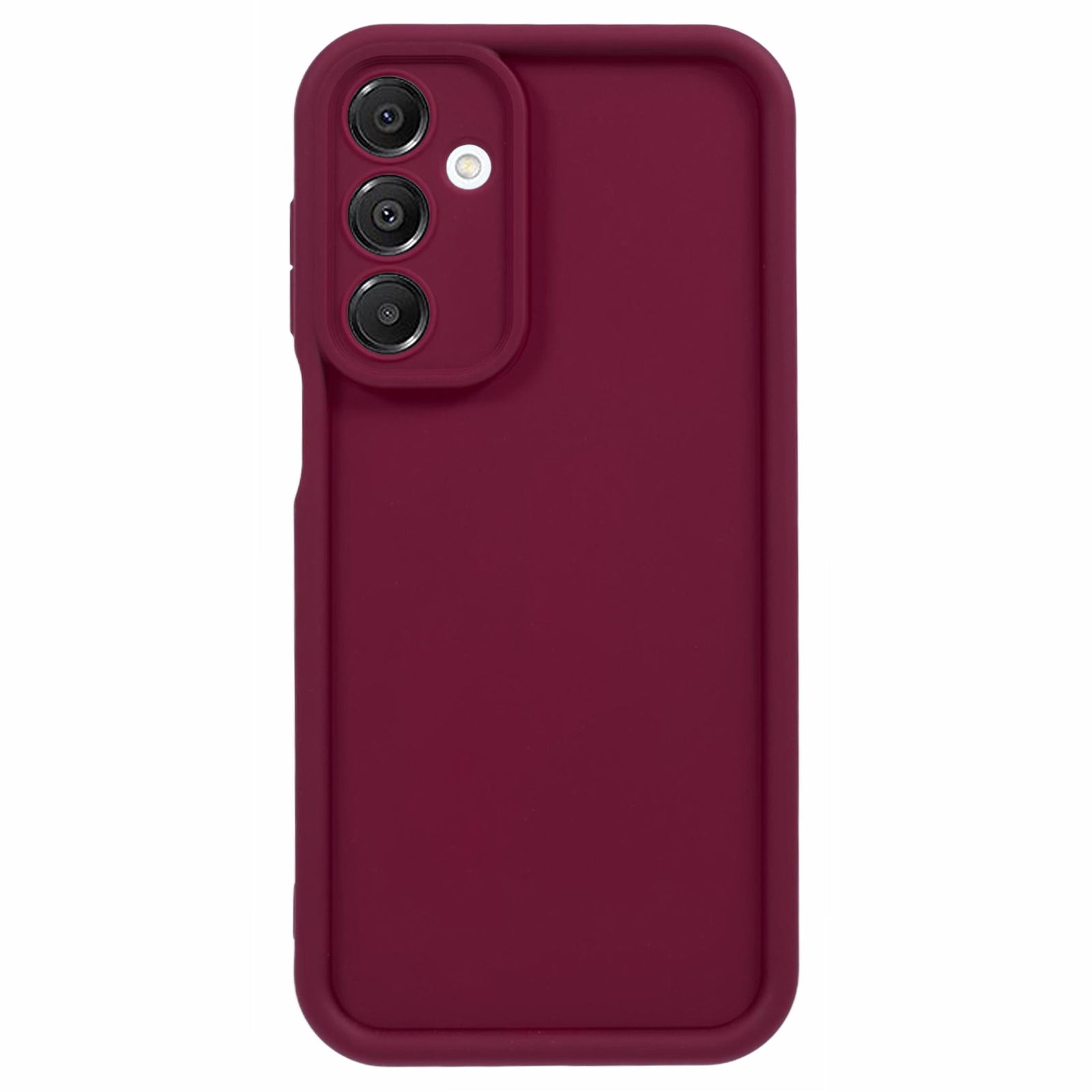 For Samsung Galaxy A16 5G / A16 4G Case Grooved Design TPU Anti-Slip Phone Cover - Red