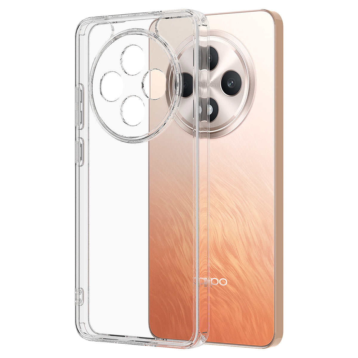 Clear Phone Case For Oppo Reno12 F 5G  /  4G  /  Reno12 FS 5G  /  F27 5G TPU+Acrylic Shockproof Phone Back Cover