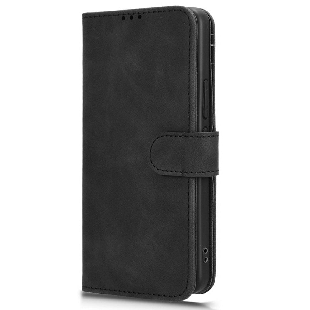 For Xiaomi 15 Leather Case Skin-Feel Anti-Drop Wallet Flip Phone Cover - Black