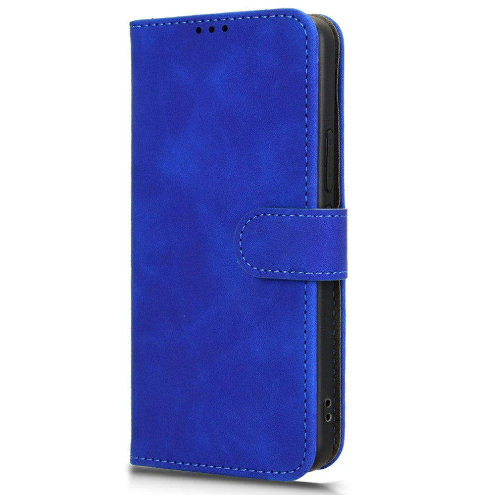 For Xiaomi 15 Leather Case Skin-Feel Anti-Drop Wallet Flip Phone Cover - Blue