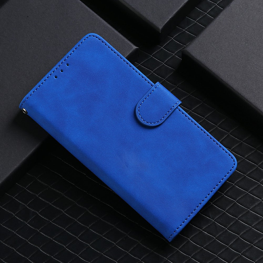 For Xiaomi 15 Leather Case Skin-Feel Anti-Drop Wallet Flip Phone Cover - Blue