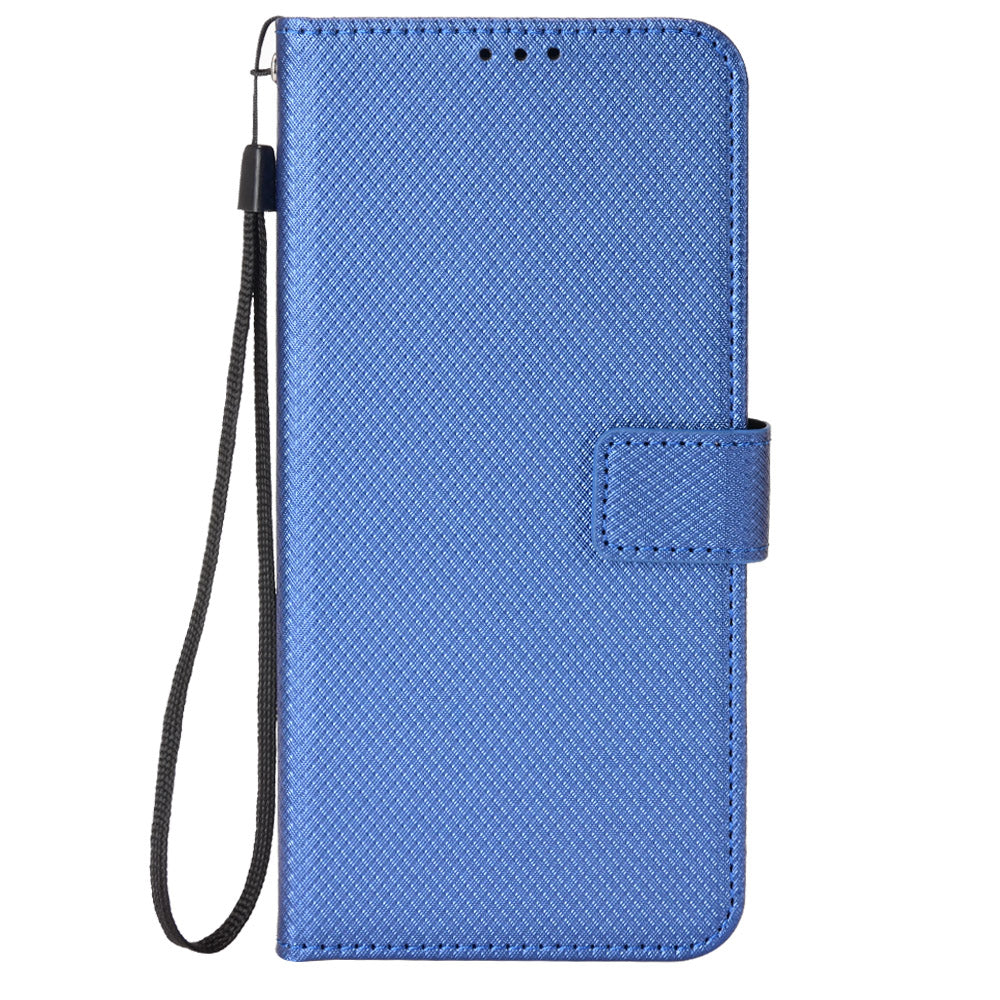 For Xiaomi 15 Pro Case PU Leather Diamond Texture Wallet Phone Cover - Blue