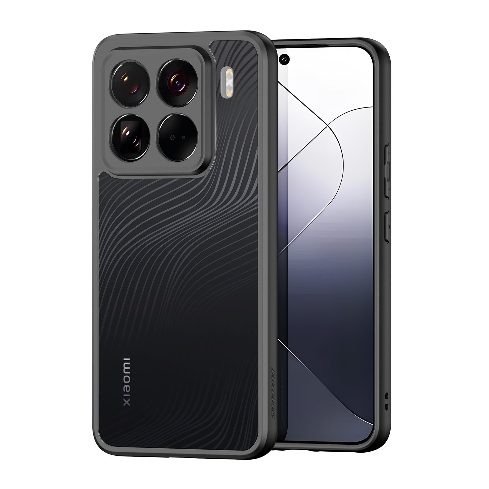 For Xiaomi 15 Pro Case DUX DUCIS Aimo Series TPU+PC Matte Drop-Proof Phone Cover (REACH Certification) - Black