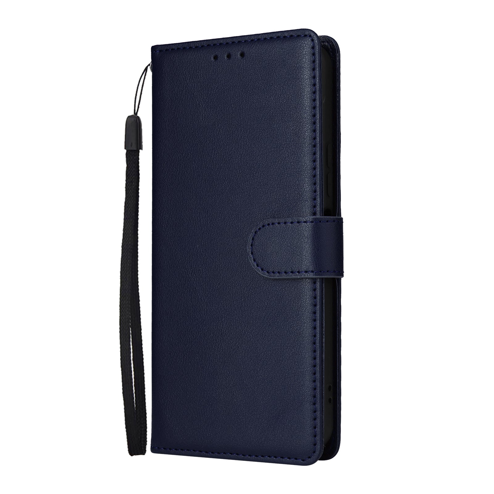 For vivo Y02s 4G / Y56 5G / Y16 4G Case Wallet Stand View PU Leather Phone Cover - Blue