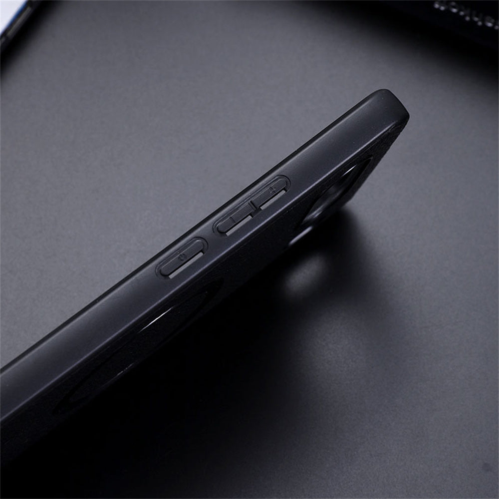 For Xiaomi 15 Case Compatible with MagSafe Litchi Texture PU Leather+TPU Phone Cover - Black