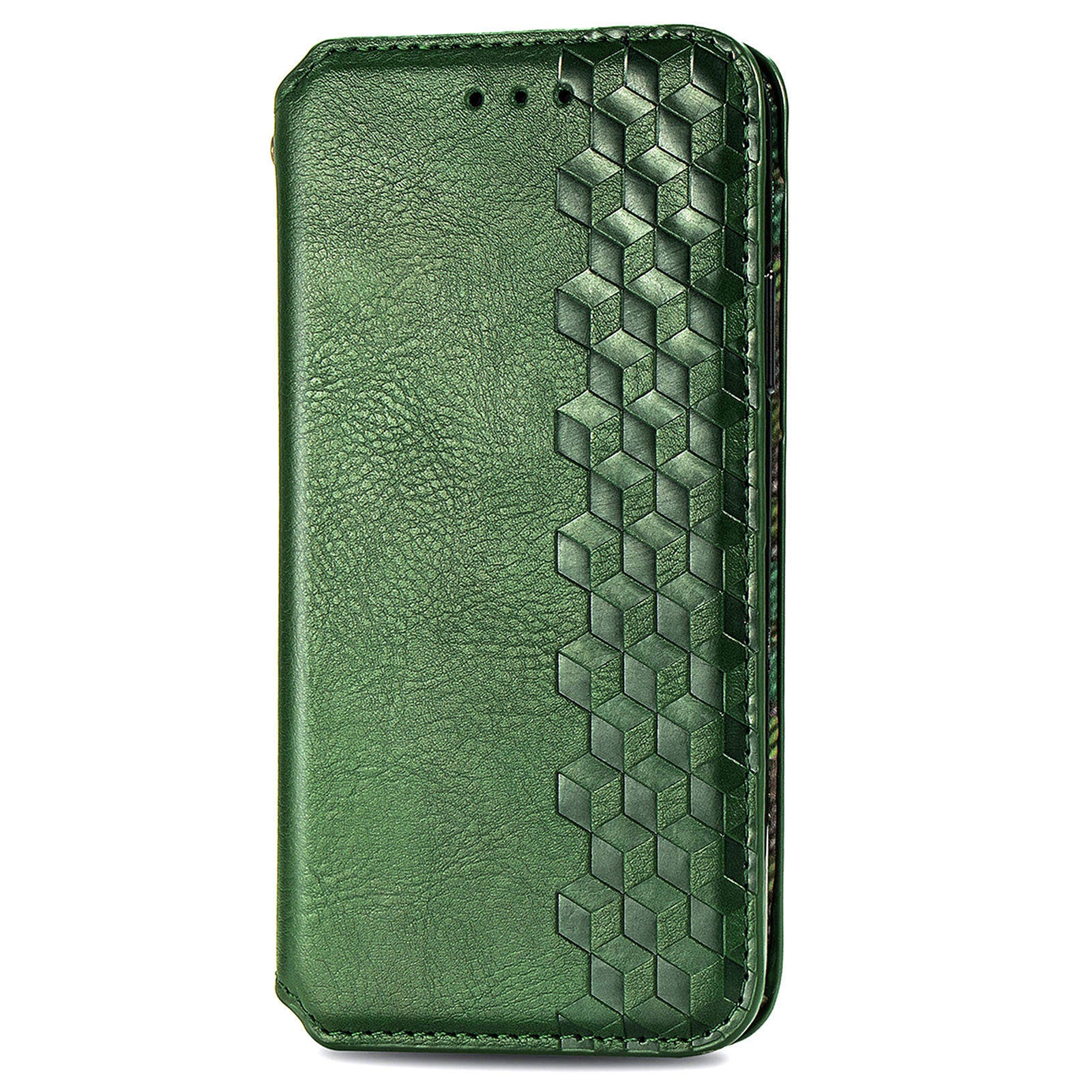 For Oppo F27 5G Case Rhombus Imprint PU Leather Wallet Phone Cover - Green