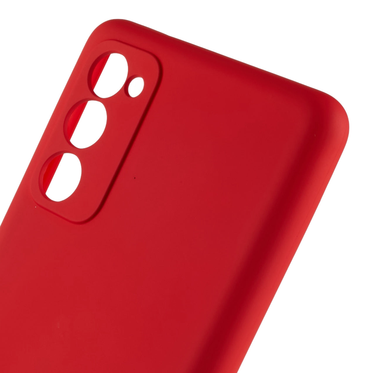 For Samsung Galaxy S20 FE 4G / FE 5G / S20 Lite / S20 FE 2022 TPU Phone Case Liquid Silicone Texture 2.0mm Thick Anti-Scratch Cover - Red