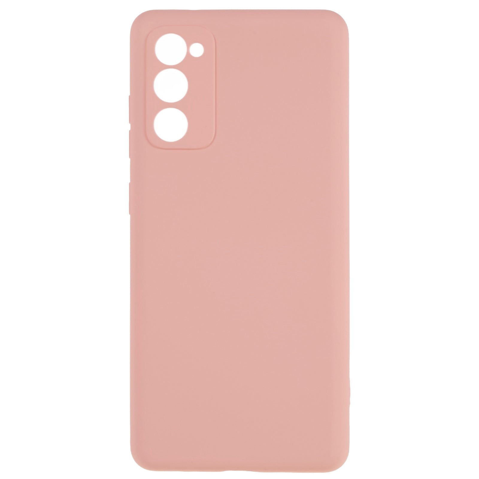 For Samsung Galaxy S20 FE 4G / FE 5G / S20 Lite / S20 FE 2022 TPU Phone Case Liquid Silicone Texture 2.0mm Thick Anti-Scratch Cover - Pink