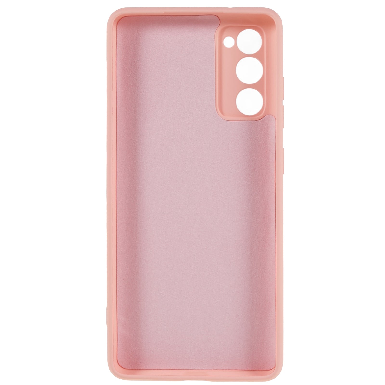 For Samsung Galaxy S20 FE 4G / FE 5G / S20 Lite / S20 FE 2022 TPU Phone Case Liquid Silicone Texture 2.0mm Thick Anti-Scratch Cover - Pink