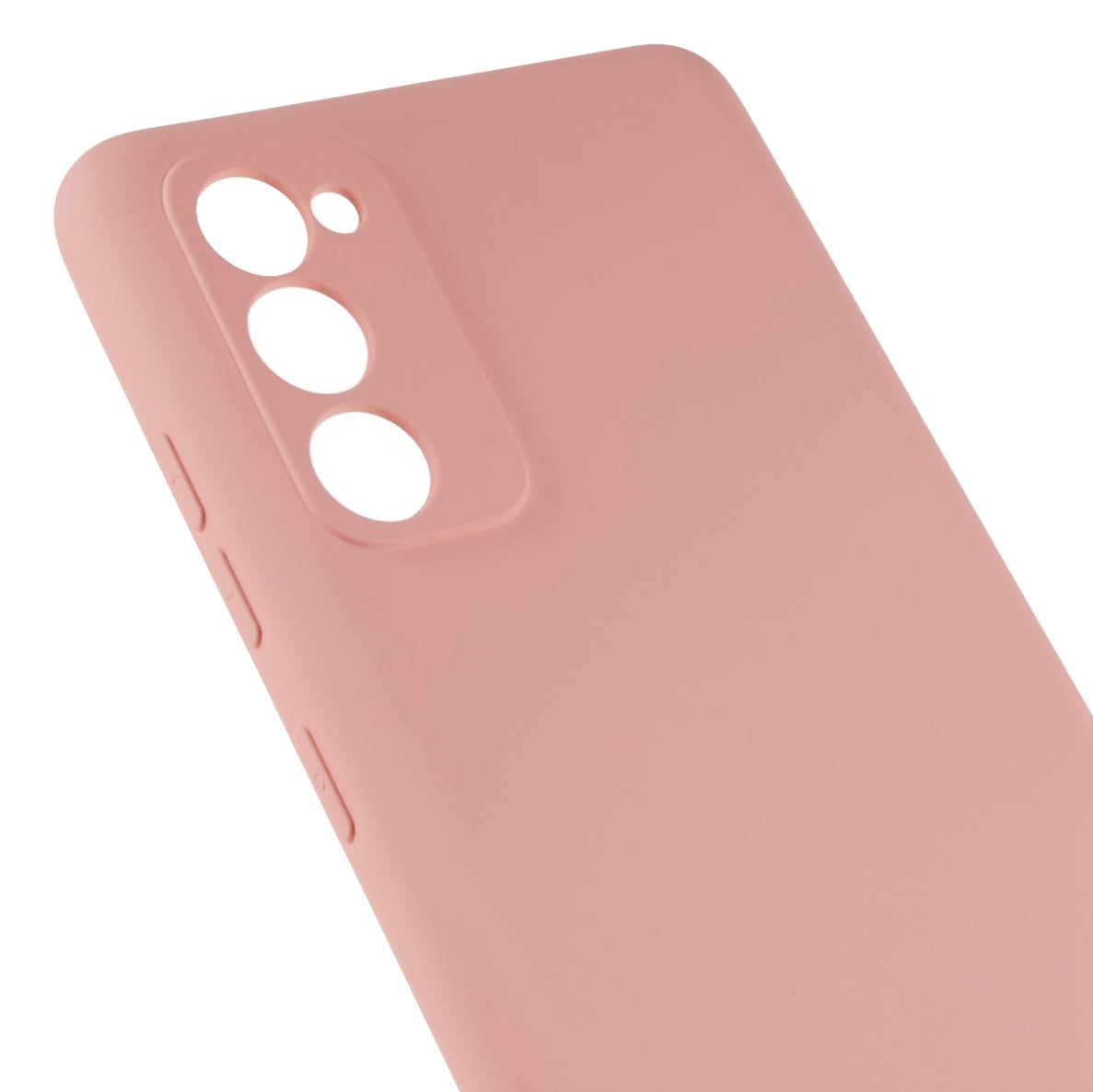 For Samsung Galaxy S20 FE 4G / FE 5G / S20 Lite / S20 FE 2022 TPU Phone Case Liquid Silicone Texture 2.0mm Thick Anti-Scratch Cover - Pink