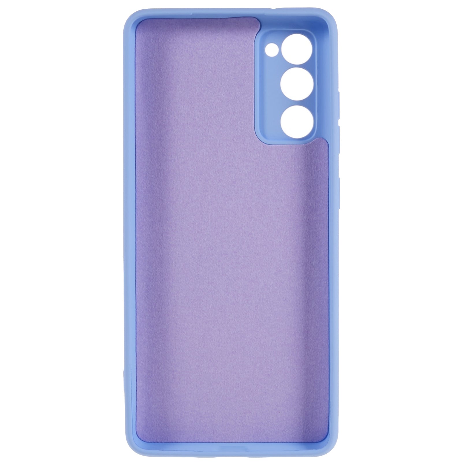 For Samsung Galaxy S20 FE 4G / FE 5G / S20 Lite / S20 FE 2022 TPU Phone Case Liquid Silicone Texture 2.0mm Thick Anti-Scratch Cover - Purple