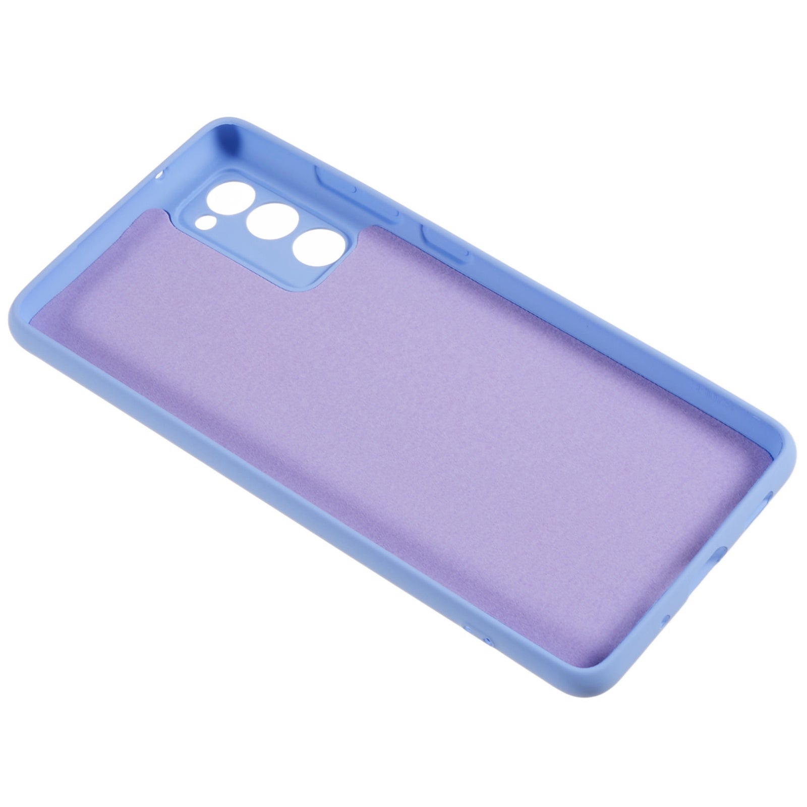 For Samsung Galaxy S20 FE 4G / FE 5G / S20 Lite / S20 FE 2022 TPU Phone Case Liquid Silicone Texture 2.0mm Thick Anti-Scratch Cover - Purple