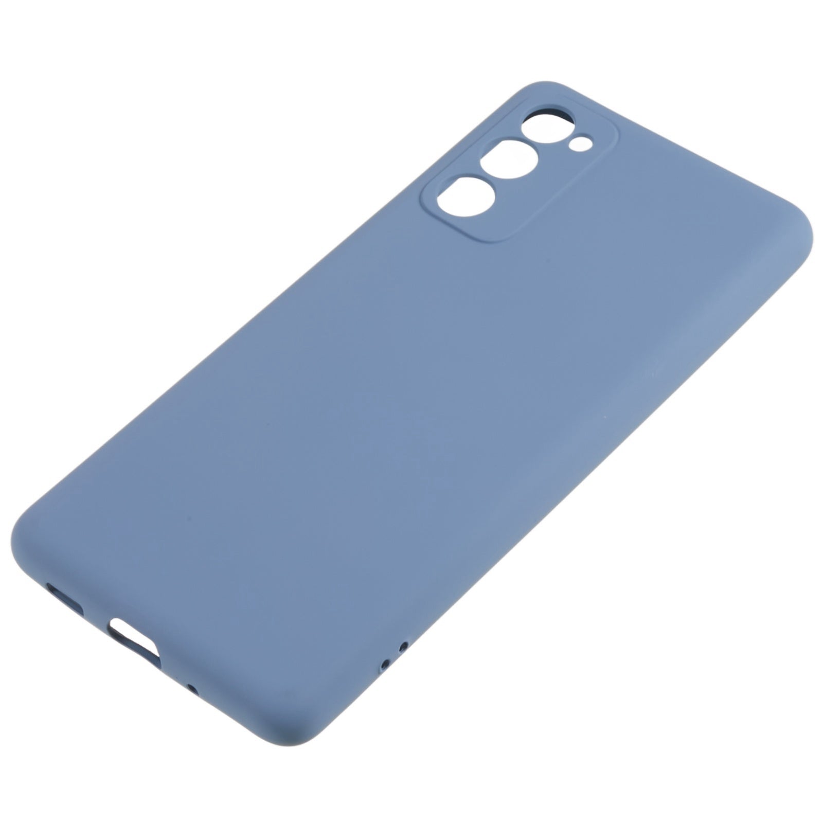 For Samsung Galaxy S20 FE 4G / FE 5G / S20 Lite / S20 FE 2022 TPU Phone Case Liquid Silicone Texture 2.0mm Thick Anti-Scratch Cover - Grey