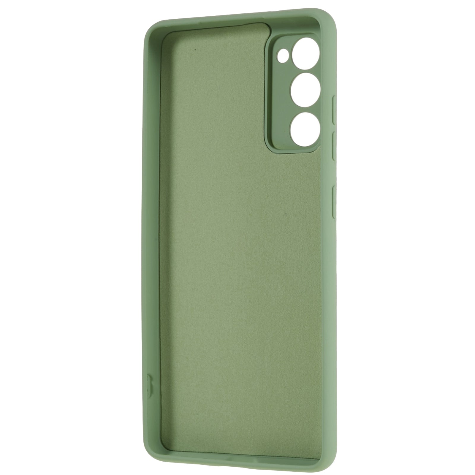 For Samsung Galaxy S20 FE 4G / FE 5G / S20 Lite / S20 FE 2022 TPU Phone Case Liquid Silicone Texture 2.0mm Thick Anti-Scratch Cover - Green