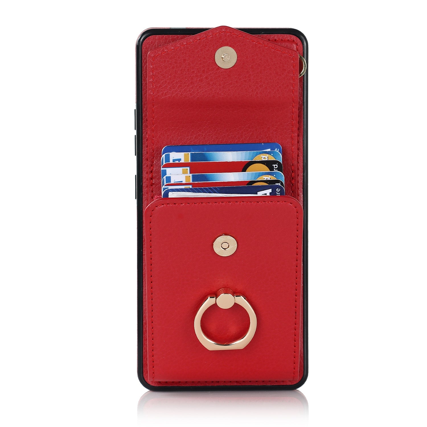 For Samsung Galaxy S20 FE 5G / S20 FE / S20 FE 2022 / S20 Lite Accordion Style PU Leather+TPU Kickstand Case RFID Blocking Multiple Card Slots Phone Cover - Red