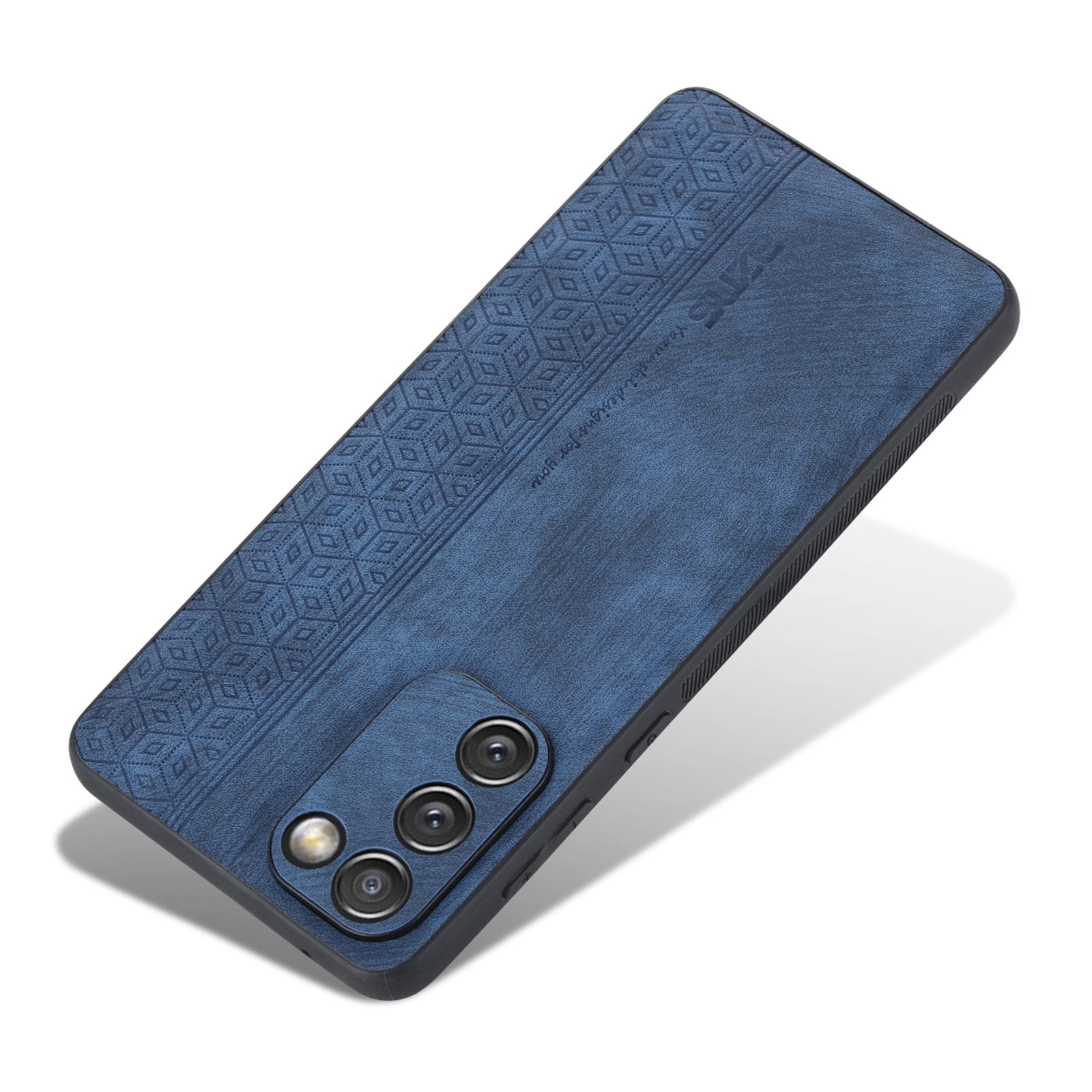 AZNS For Samsung Galaxy S20 FE 5G / S20 FE / S20 FE 2022 / S20 Lite Imprinted Pattern PU Leather Coated TPU Cover Anti-scratch Phone Case - Blue