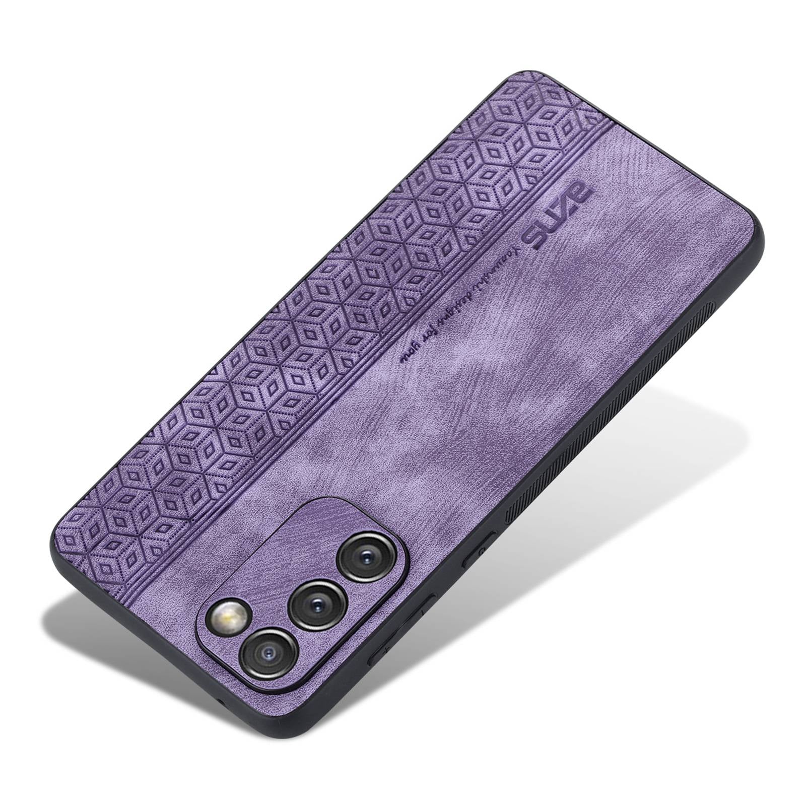 AZNS For Samsung Galaxy S20 FE 5G / S20 FE / S20 FE 2022 / S20 Lite Imprinted Pattern PU Leather Coated TPU Cover Anti-scratch Phone Case - Purple