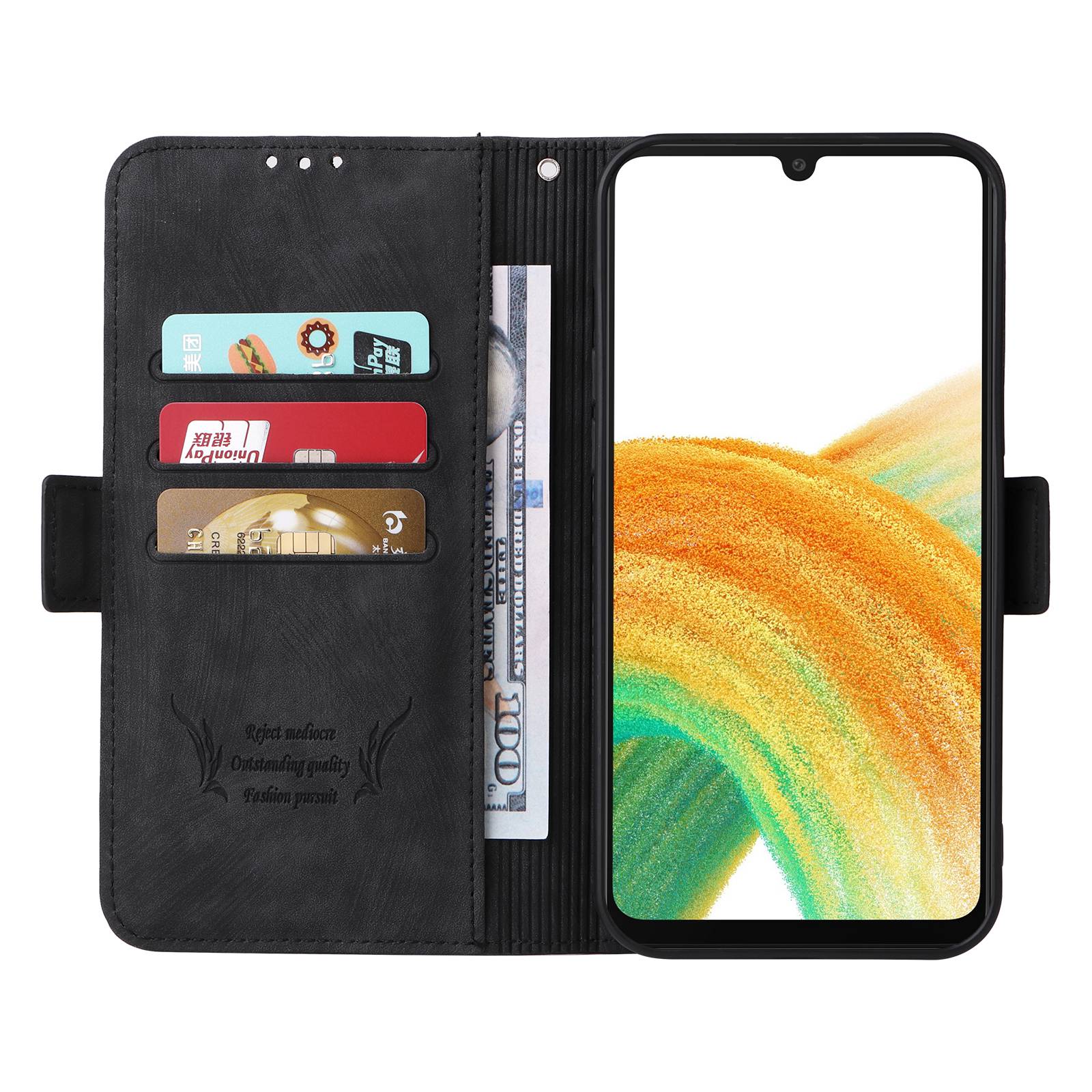 For Samsung Galaxy S20 FE 4G / FE 5G / S20 Lite / S20 FE 2022 Phone Case, Magnetic Stand RFID Blocking PU Leather Phone Cover Wallet - Black