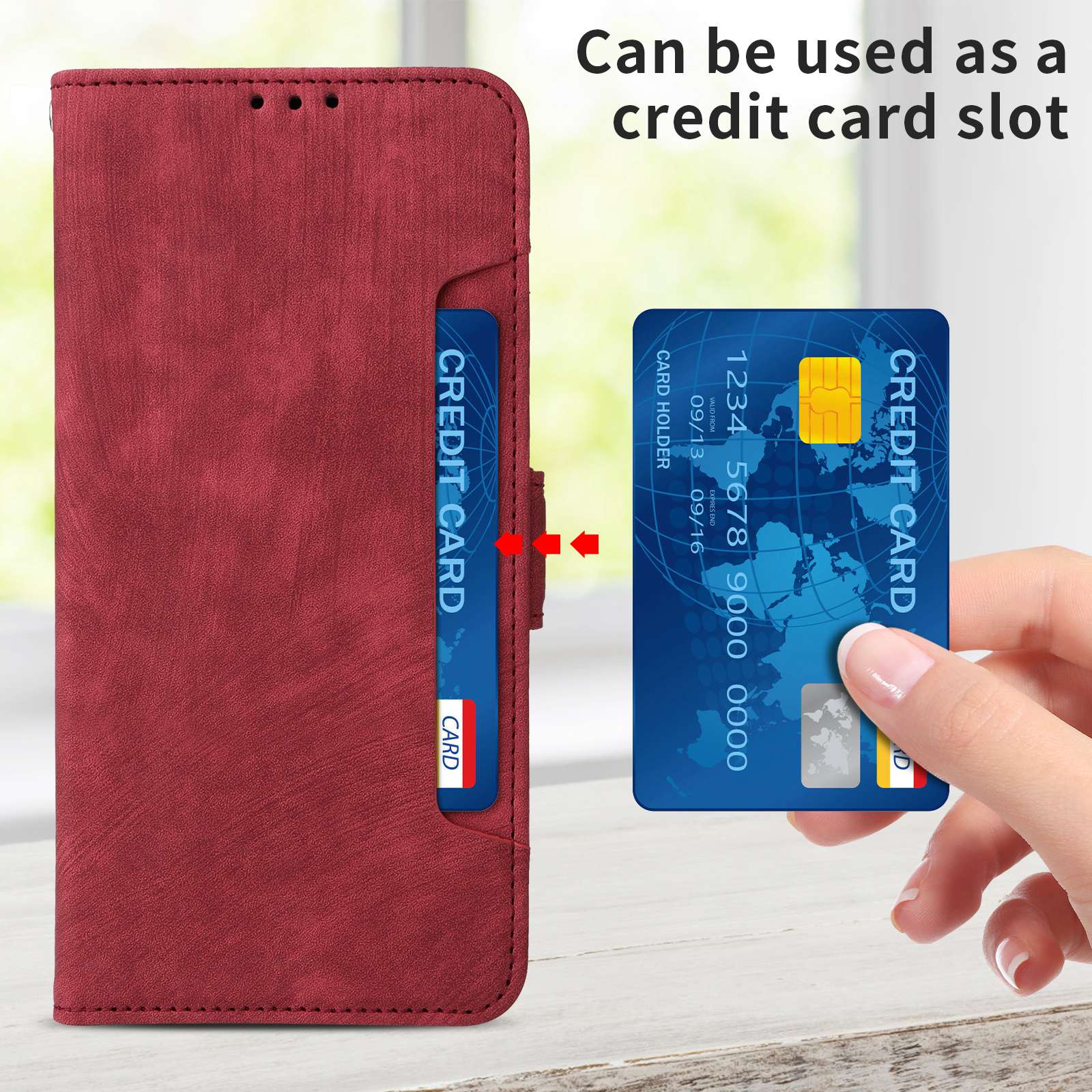 For Samsung Galaxy S20 FE 4G / FE 5G / S20 Lite / S20 FE 2022 Phone Case, Magnetic Stand RFID Blocking PU Leather Phone Cover Wallet - Red