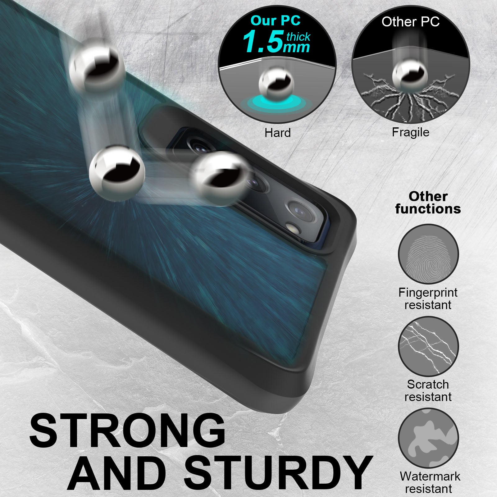 Combat X Mode For Samsung Galaxy S20 FE / S20 FE 5G / S20 Fan Edition / S20 Fan Edition 5G / S20 Lite / S20 FE 2022 Clear Cover PC + TPU Shockproof Protection Phone Case - Black