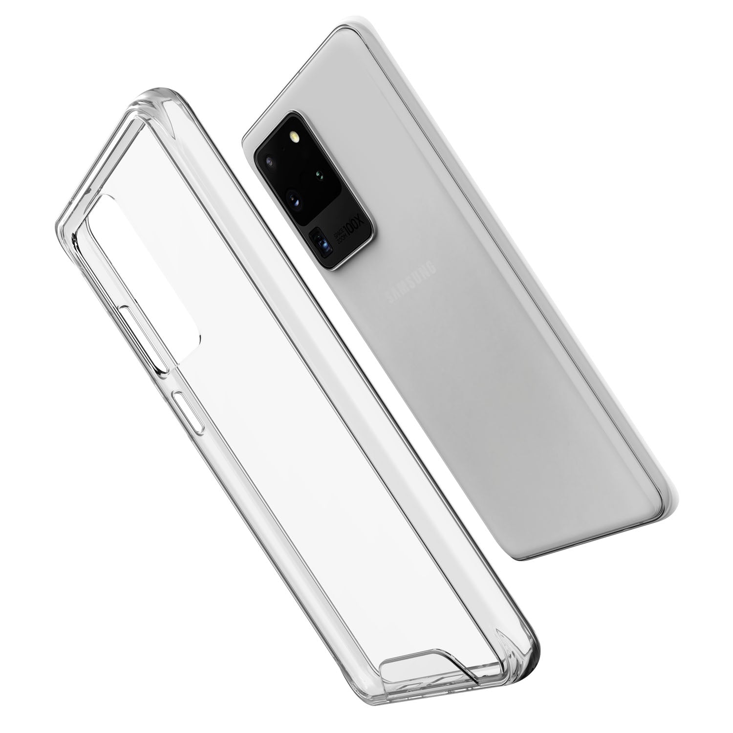 Space Series Clear Case for Samsung Galaxy S20 Ultra TPU+PC Military Grade Anti-Drop Phone Cover