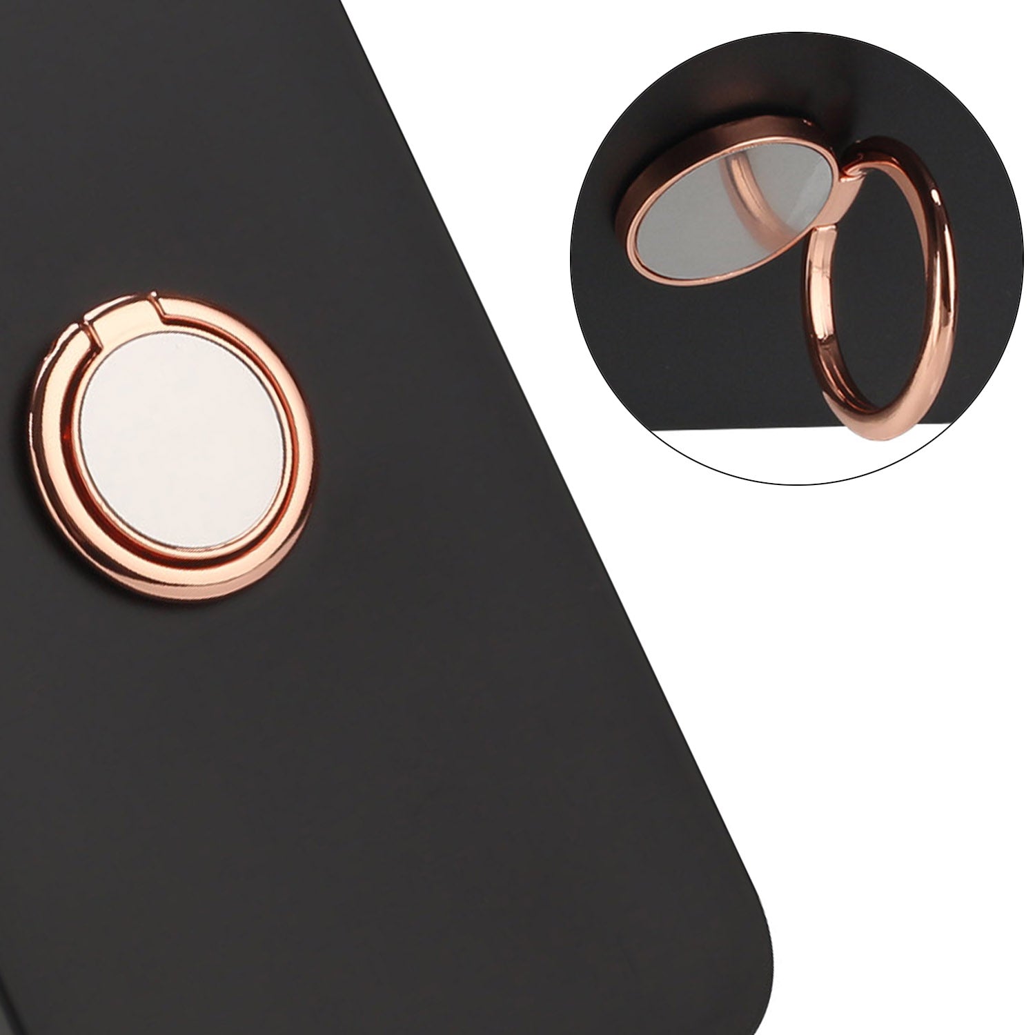 For Samsung Galaxy S20 FE / S20 FE 5G / S20 FE 2022 / S20 Lite Matte TPU Phone Cover with Ring Kickstand - Rose Gold