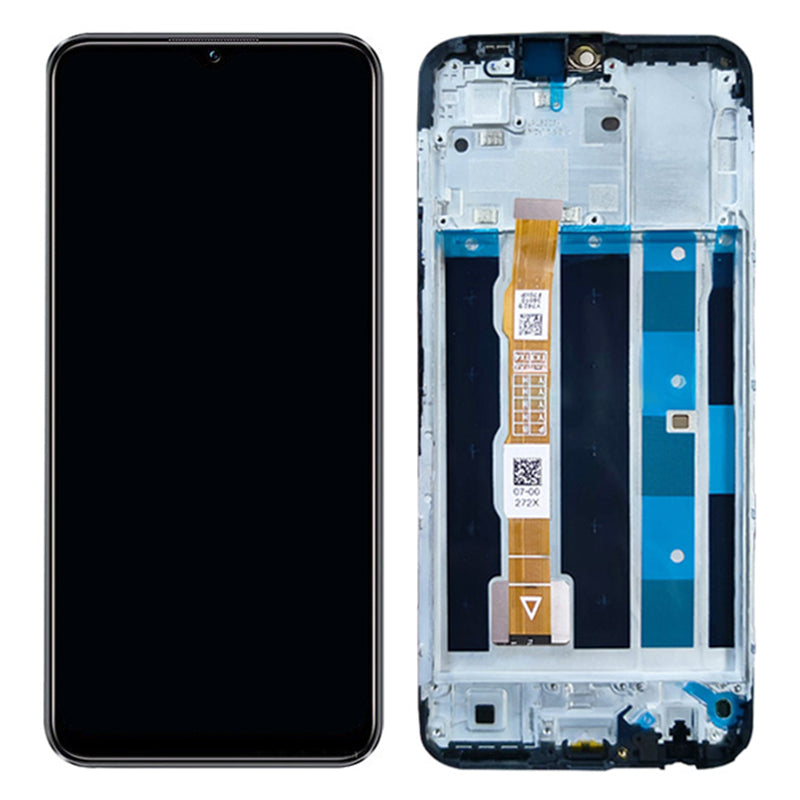 For vivo Y16 4G Grade B LCD Screen and Digitizer Assembly Part + Frame (without Logo)