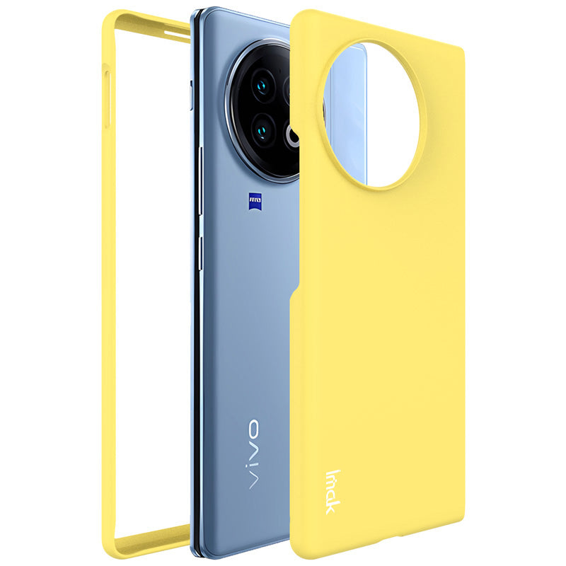 IMAK JS-2 Series For vivo X Fold2 Shockproof Case Anti-Drop Protective Hard PC Phone Cover - Yellow