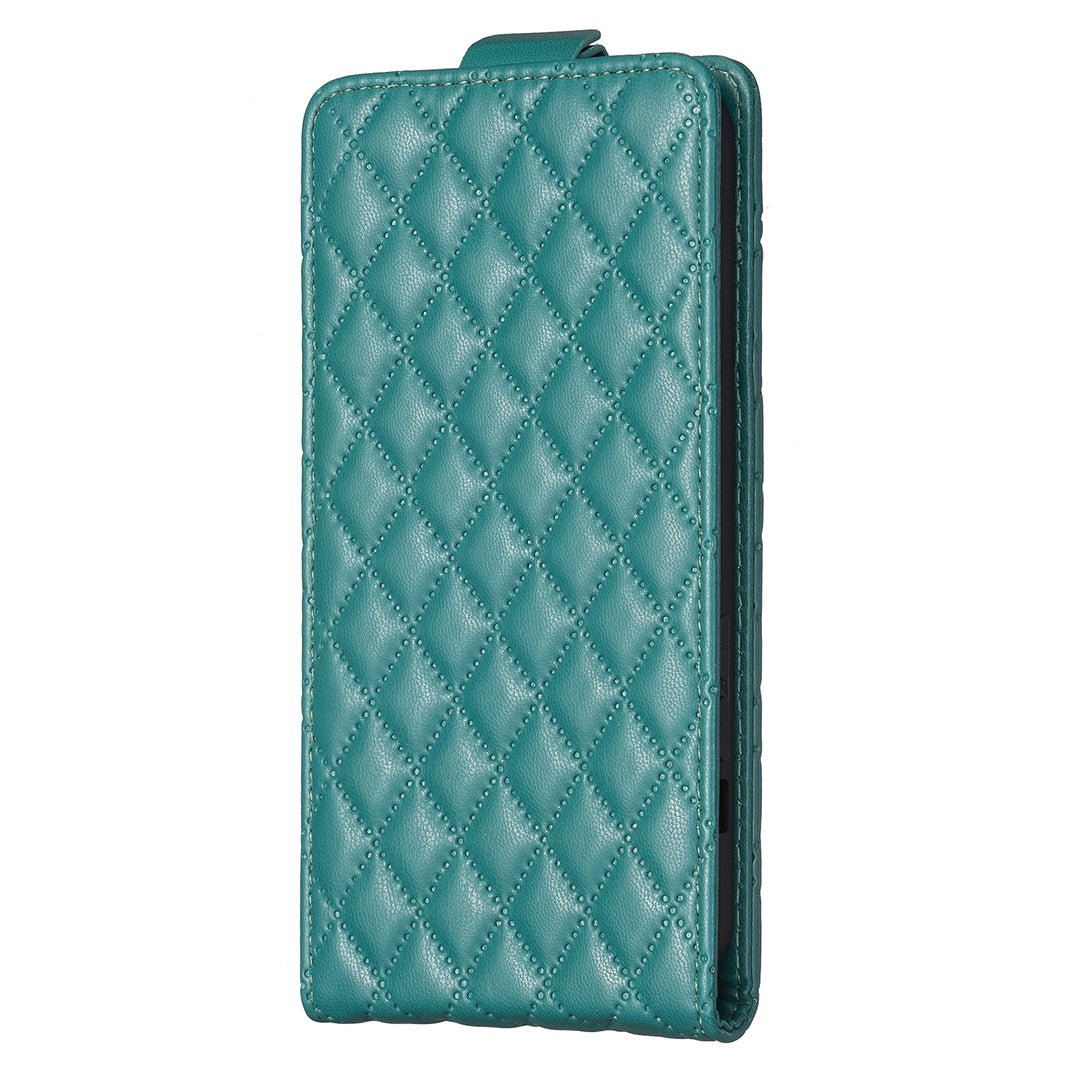 BF30 For Samsung Galaxy S20 FE / FE 5G / FE 2022 / S20 Lite Stand Leather Cover Card Holder Imprinted Vertical Flip Phone Case - Green