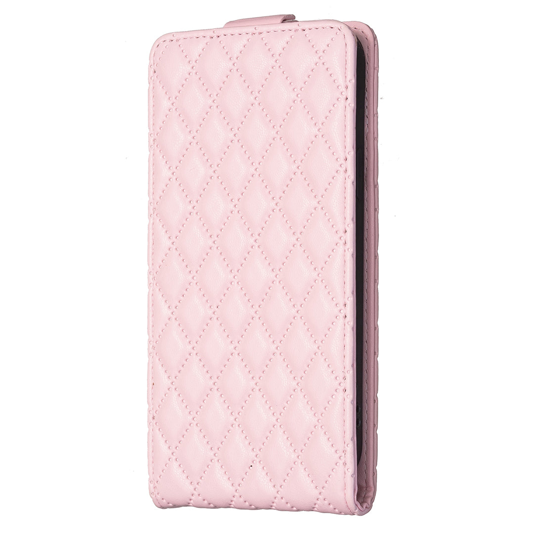 BF30 For Samsung Galaxy S20 FE / FE 5G / FE 2022 / S20 Lite Stand Leather Cover Card Holder Imprinted Vertical Flip Phone Case - Pink