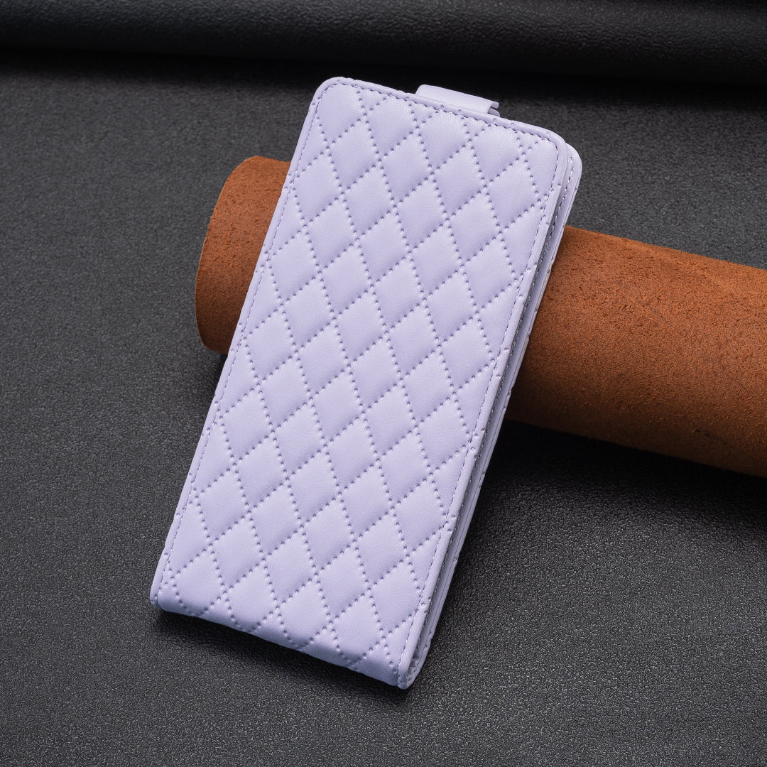 BF30 For Samsung Galaxy S20 FE / FE 5G / FE 2022 / S20 Lite Stand Leather Cover Card Holder Imprinted Vertical Flip Phone Case - Purple