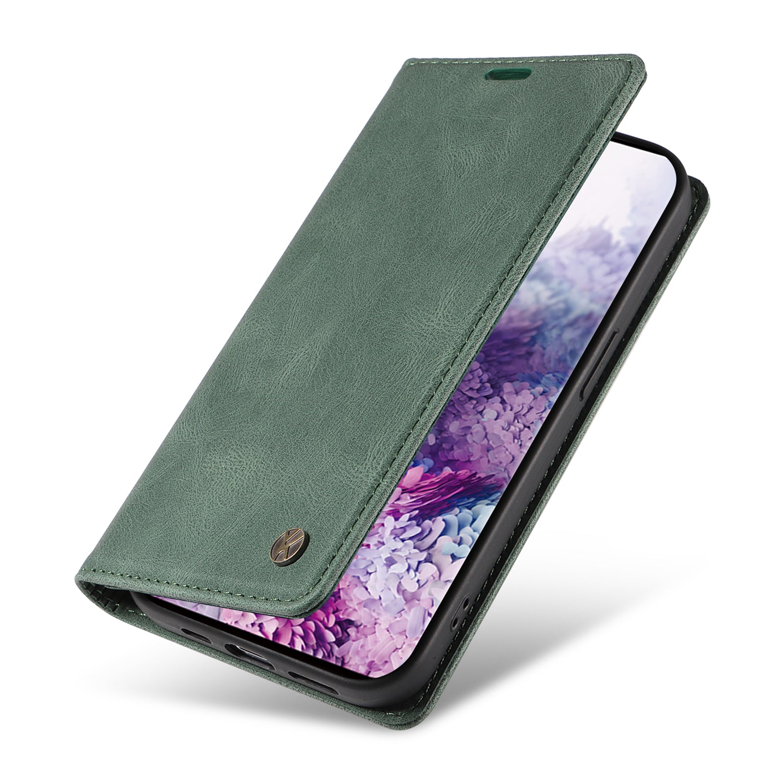 YIKATU YK-004 For Samsung Galaxy S20 FE / S20 FE 5G / S20 FE 2022 / S20 Lite Leather Cover Skin-touch Flip Wallet Stand Phone Case - Green