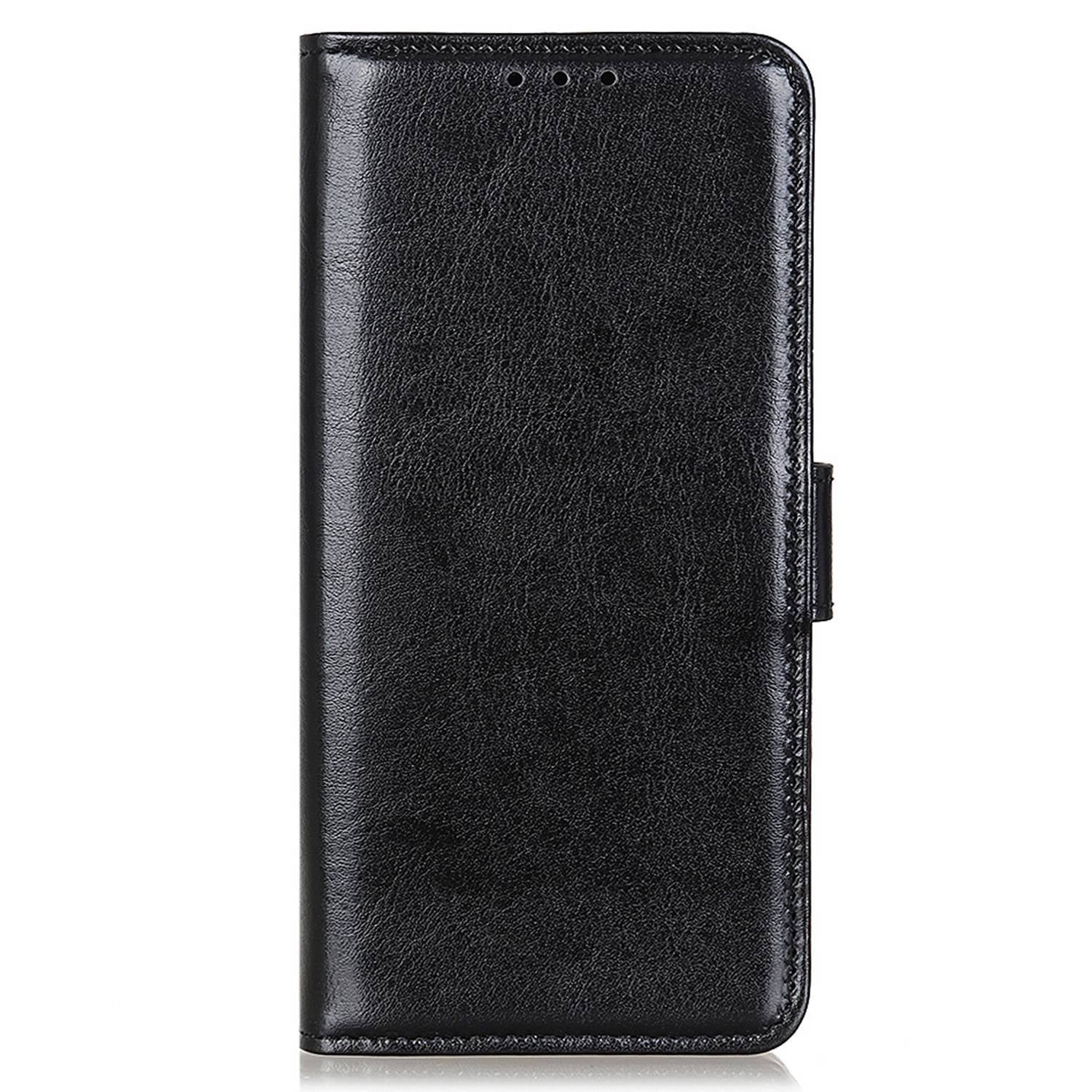 For Samsung Galaxy F34 5G / F34 5G / M34 5G PU Leather Stand Phone Case Crazy Horse Texture Wallet Cover - Black