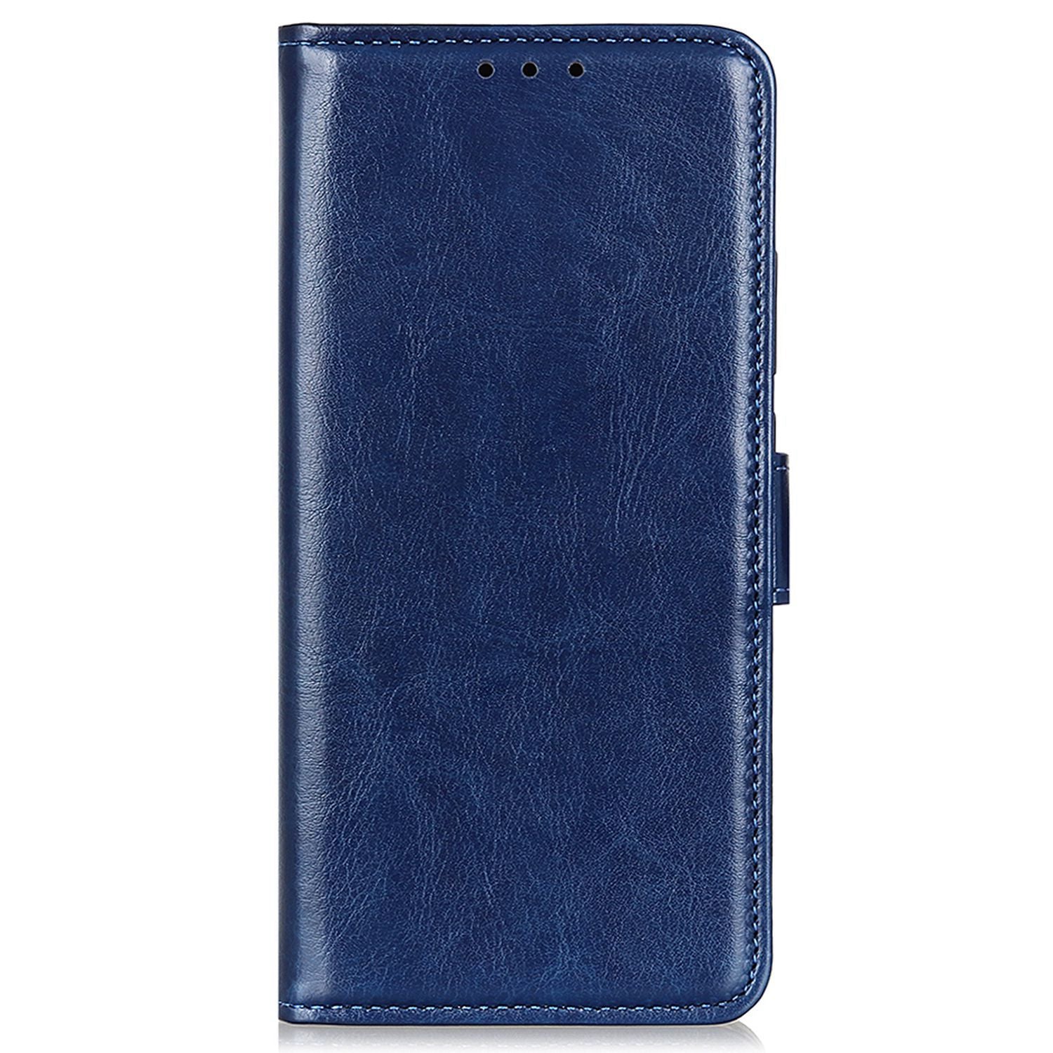 For Samsung Galaxy F34 5G / F34 5G / M34 5G PU Leather Stand Phone Case Crazy Horse Texture Wallet Cover - Blue