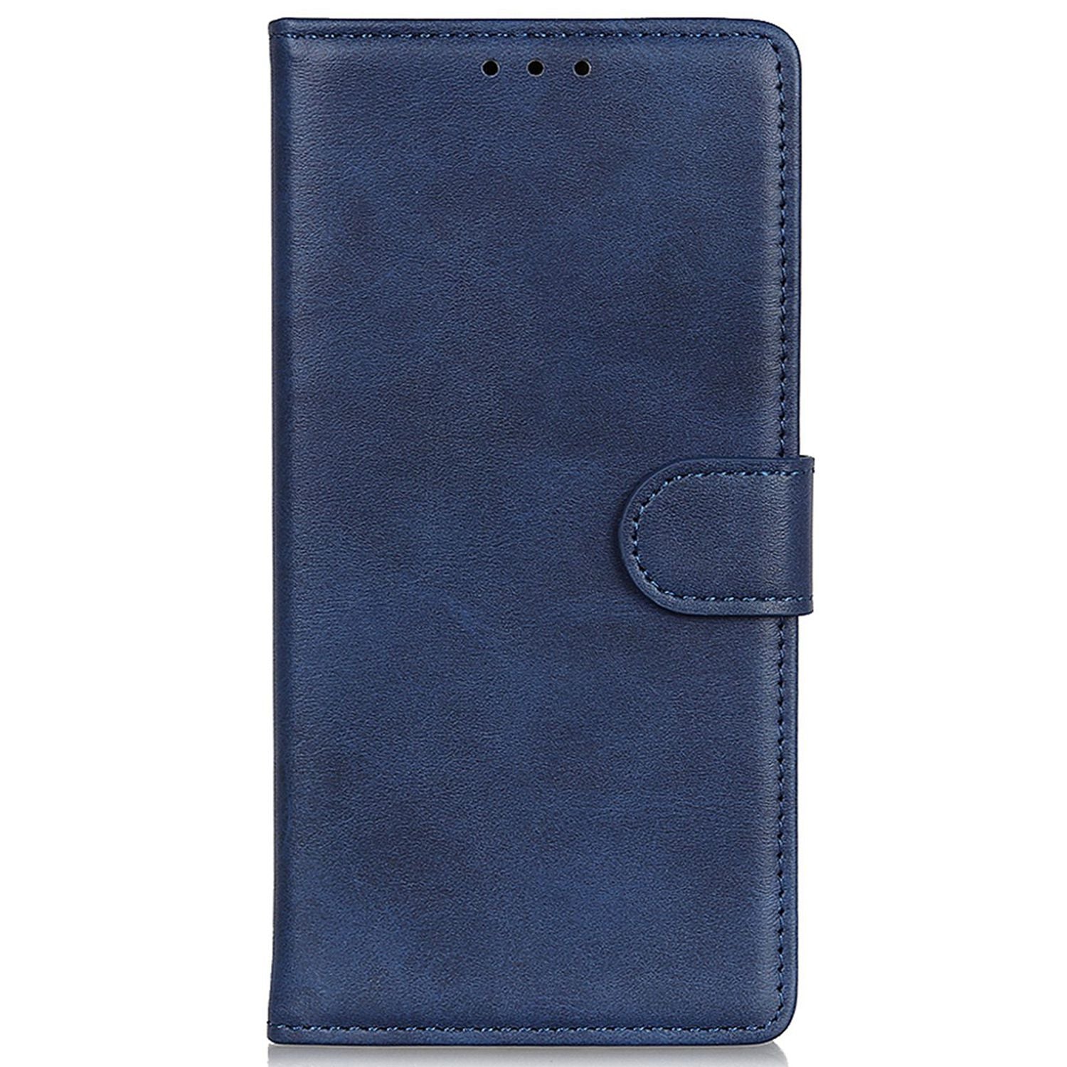 For Samsung Galaxy F34 5G / M34 5G Cowhide Texture Wallet Leather Phone Case Full Protection Stand Cover - Blue