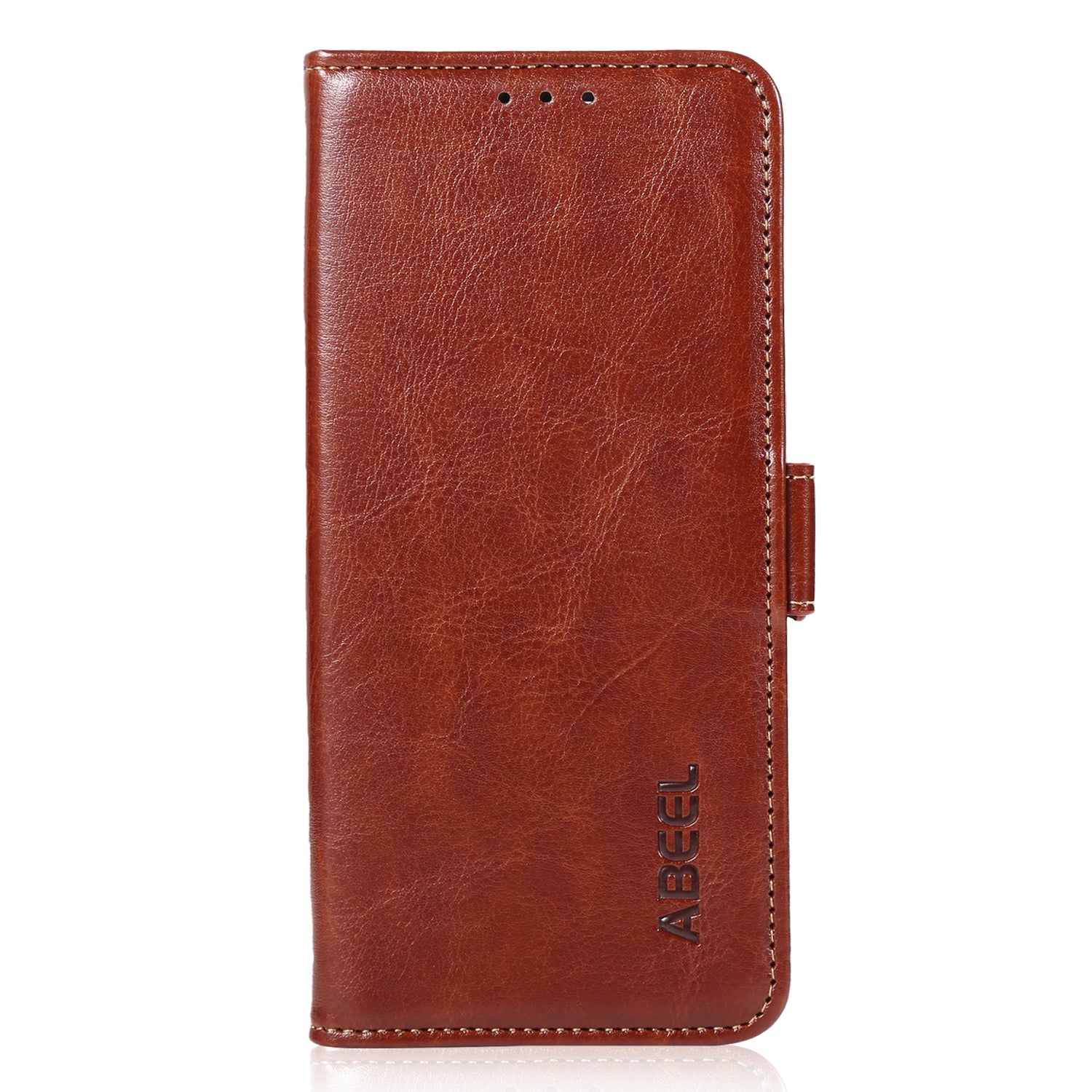 ABEEL For Samsung Galaxy F34 5G / M34 5G PU Leather Wallet Phone Cover Crazy Horse Texture Stand Case - Brown