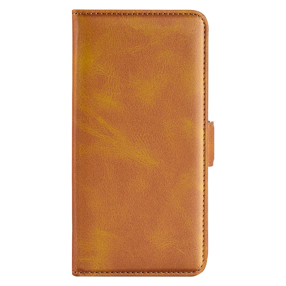 For Samsung Galaxy F34 5G / M34 5G Calf Texture Phone Case Supporting Stand Wallet Leather Phone Cover - Yellow