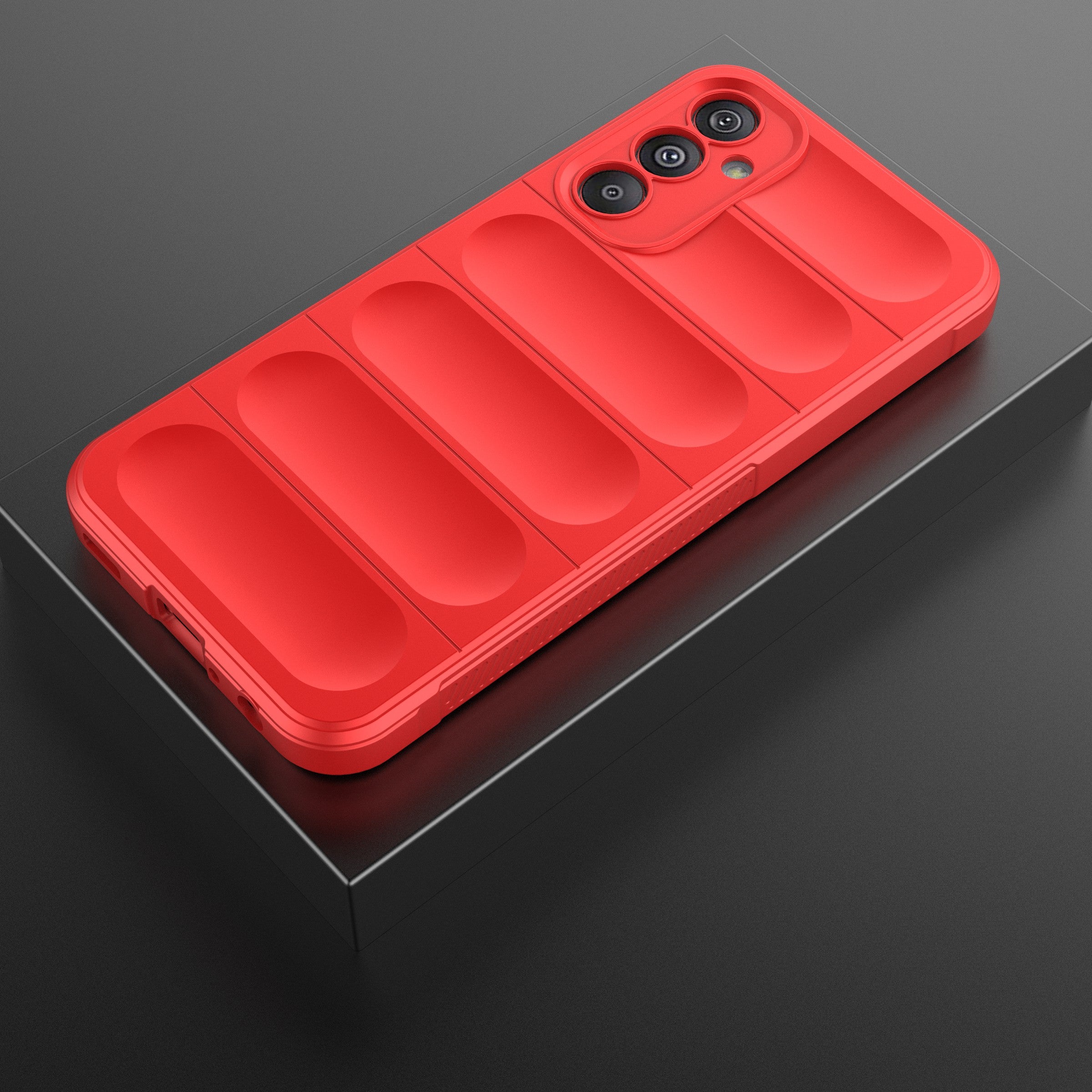 Drop-Proof Phone Case for Samsung Galaxy F34 5G / M34 5G Protective Rugged TPU Phone Cover - Red